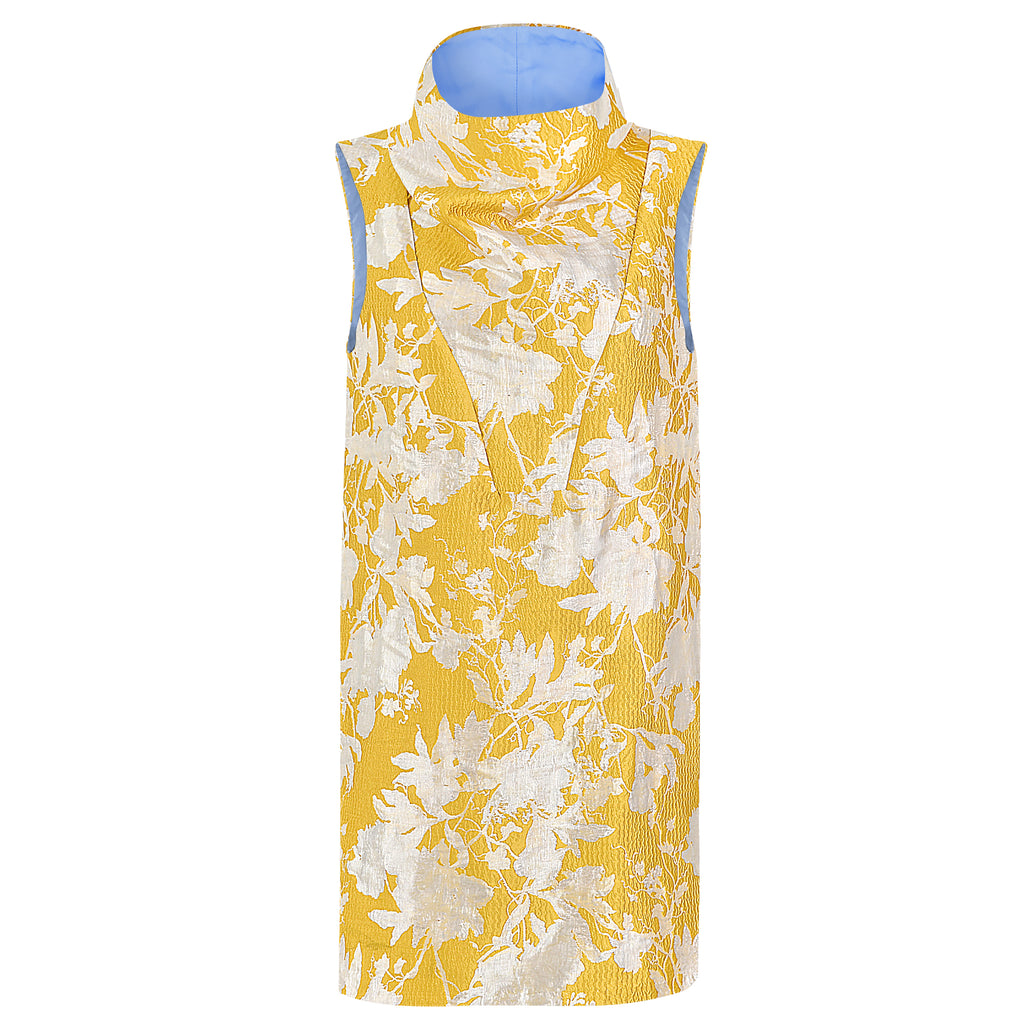 MINI DRESS CUELLO AMARILLO