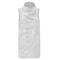 MINI DRESS CUELLO VIBORA PLATA