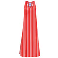 MAXI DRESS NINFA RAYAS ROJA