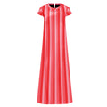 MAXI DRESS TAO RAYAS ROJO