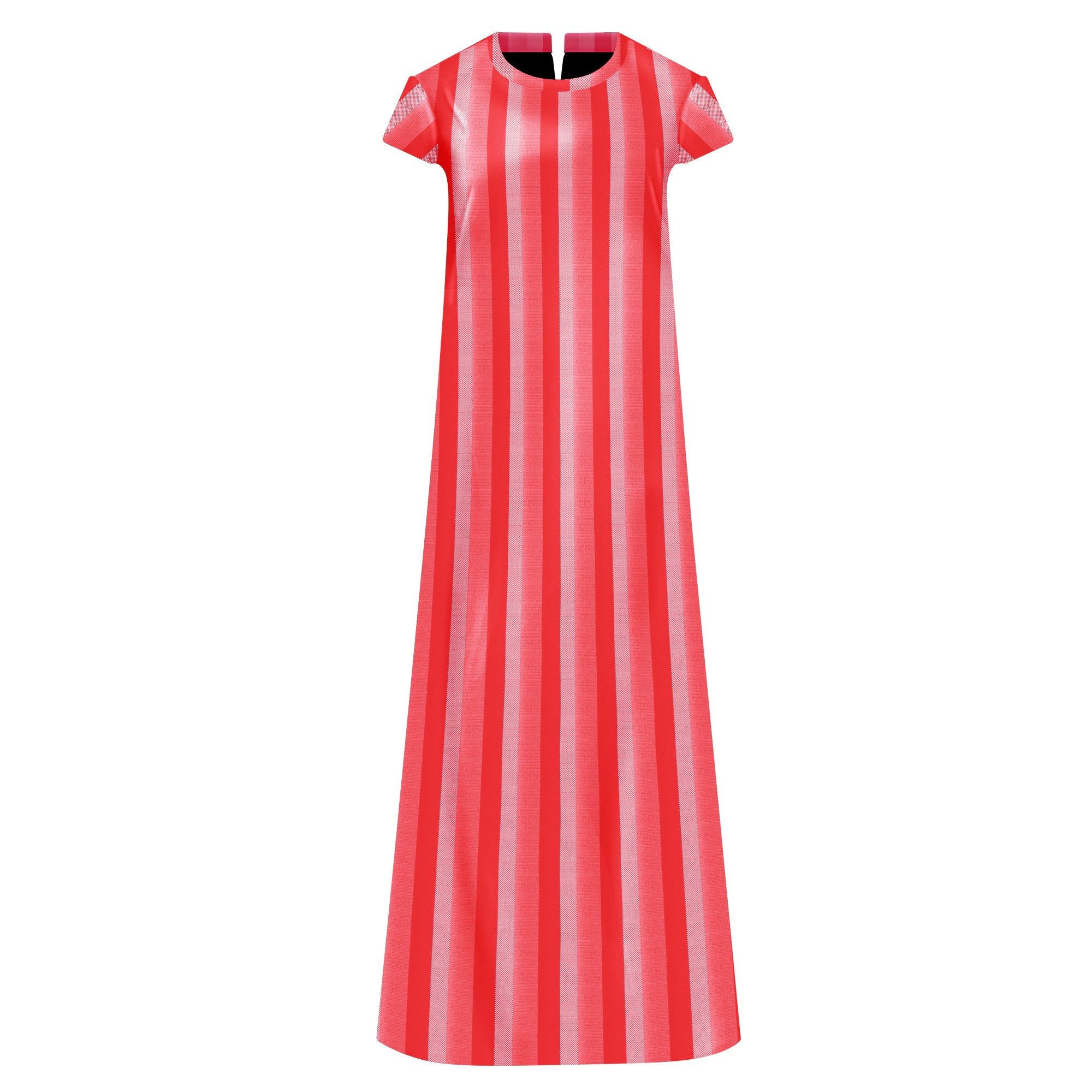 MAXI DRESS TAO RAYAS ROJO