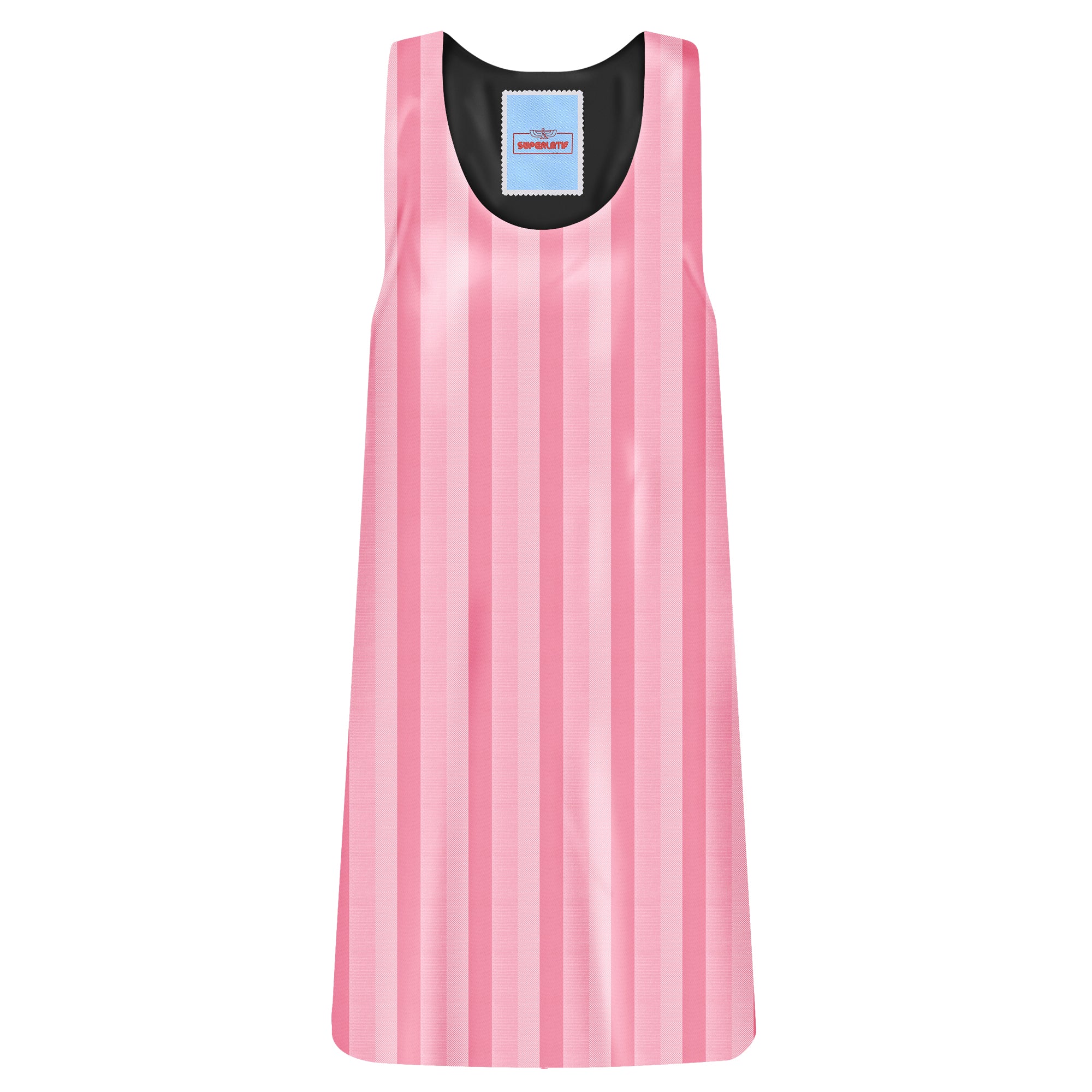 MINI DRESS JUMPER RAYAS ROSA