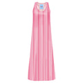 MAXI DRESS NINFA RAYAS ROSA