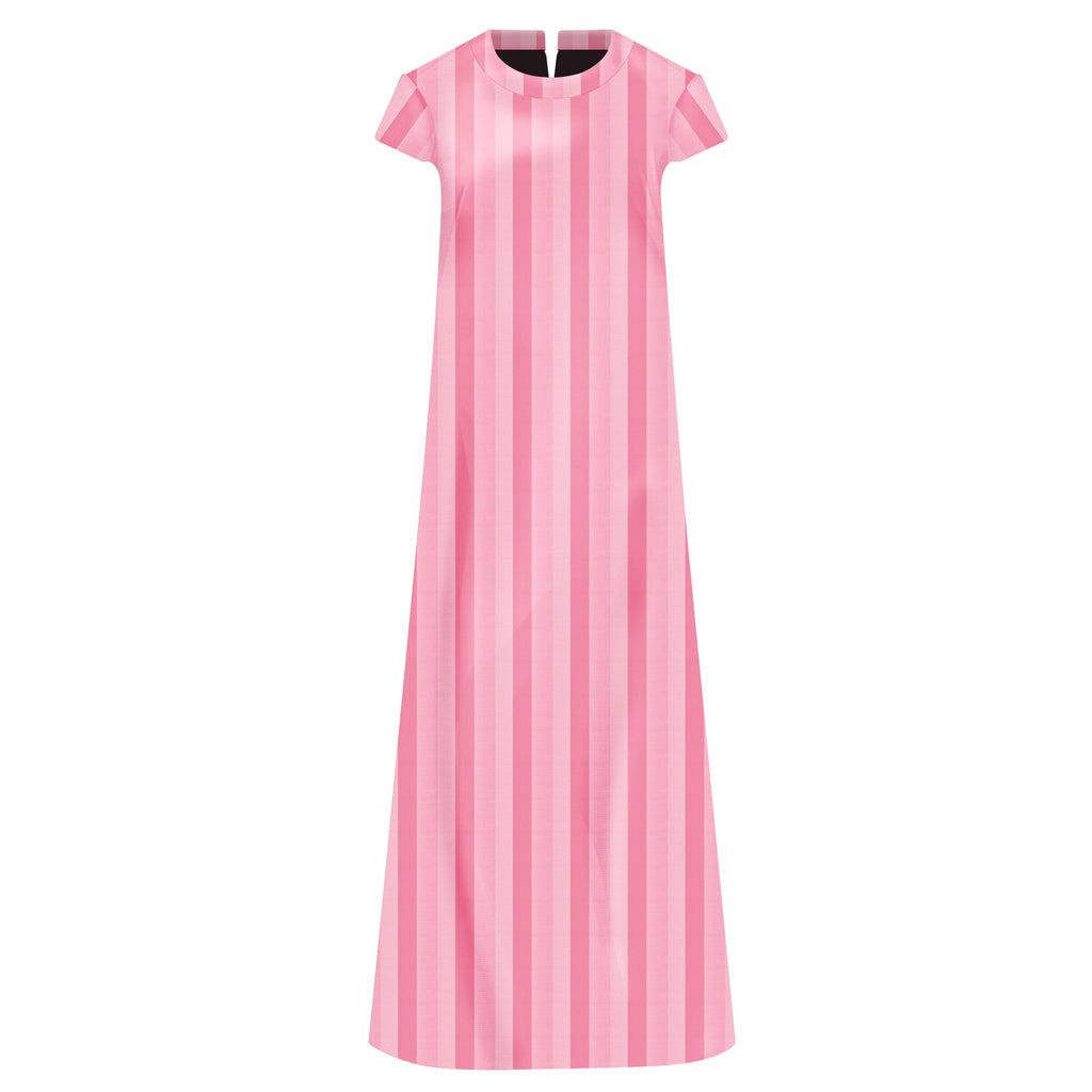 MAXI DRESS TAO RAYAS ROSA