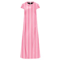 MAXI DRESS TAO RAYAS ROSA