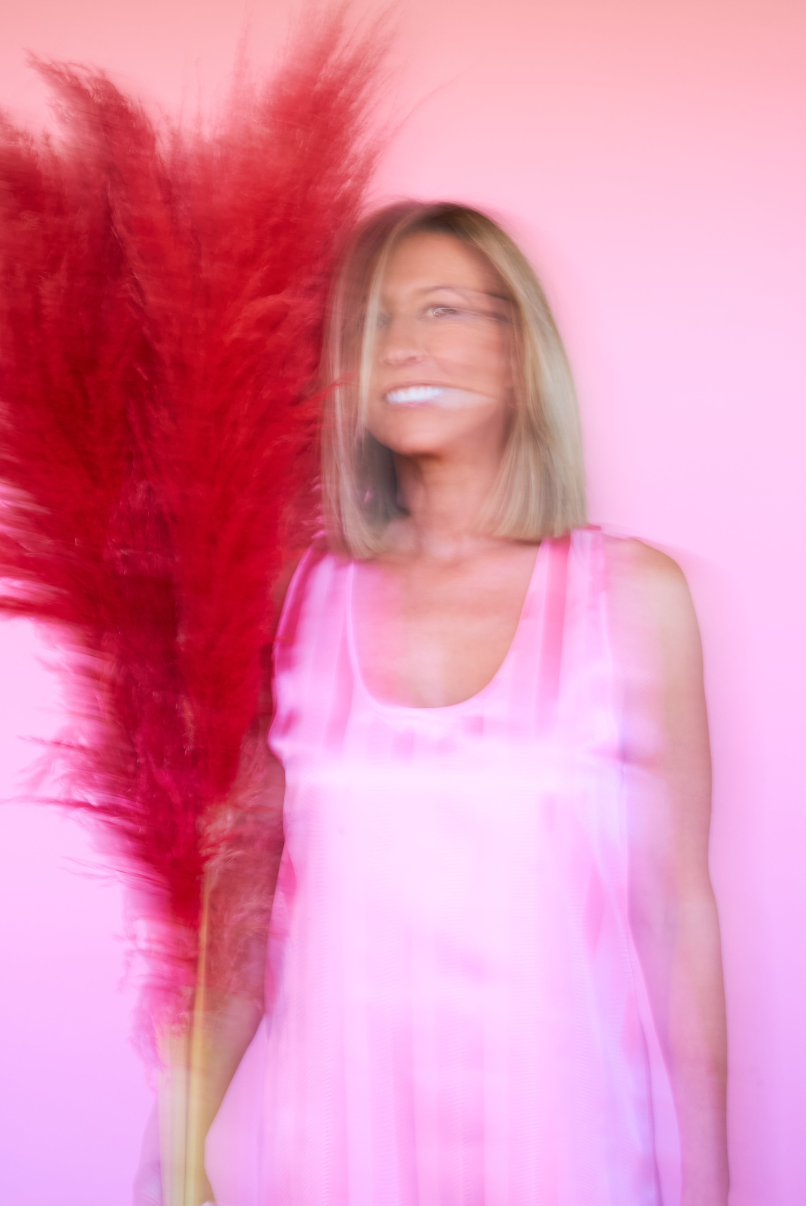 MAXI DRESS NINFA RAYAS ROSA